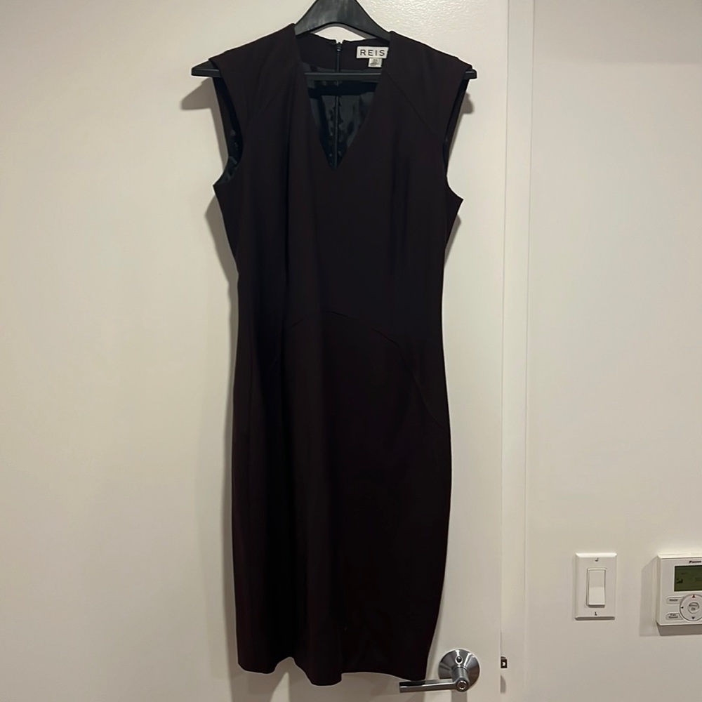Reiss Ricca Sheath Dress, dark purple size 8- excellent condition